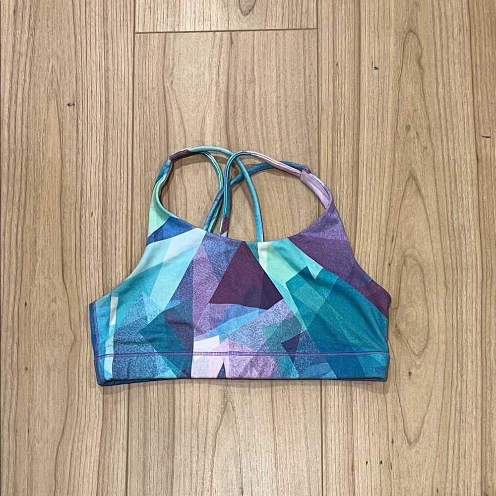 Athleta Girl Purple and Teal Sports Bra